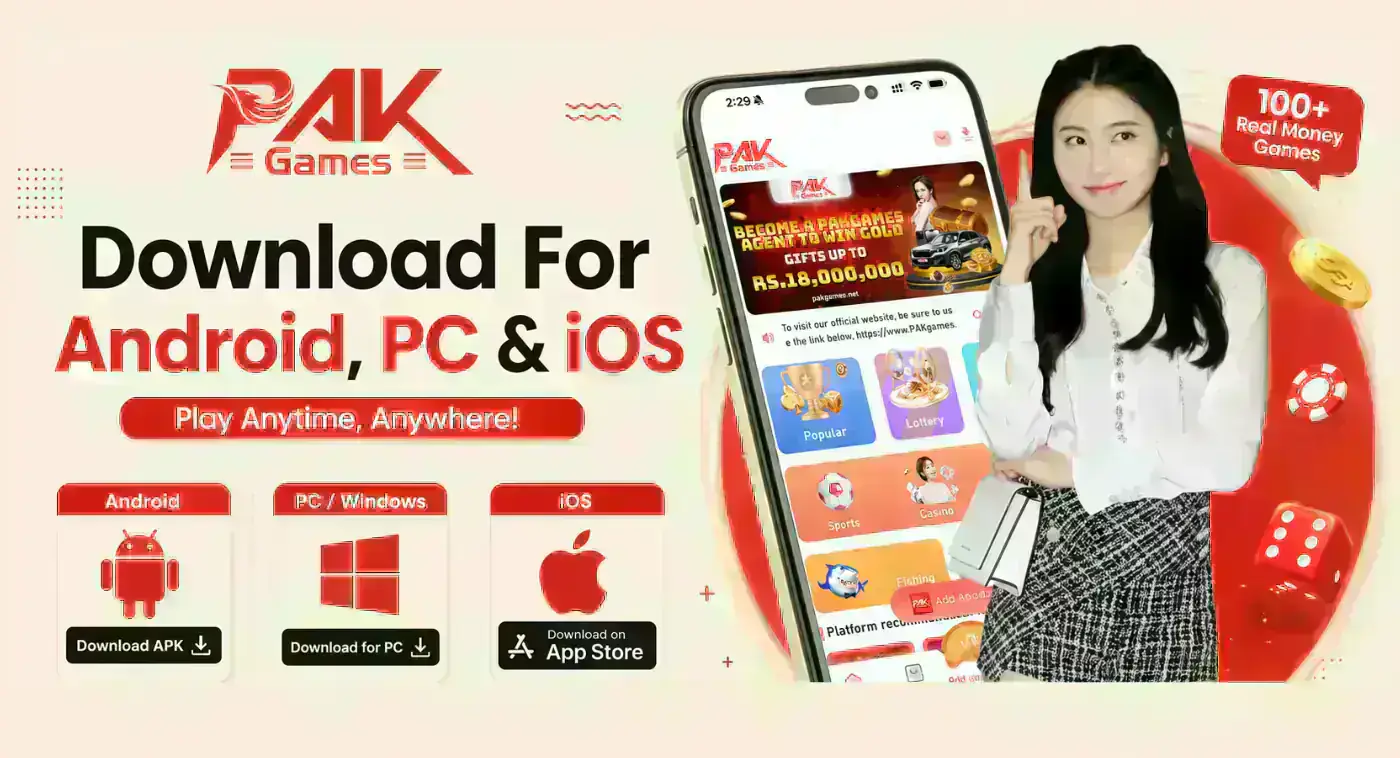 PAK Game APK overview showing the real-money gaming platform for Pakistani players